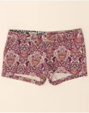 VOLCOM Womens Chino Shorts W23 2XS Multicoloured Paisley Lounge Fit Christmas gift