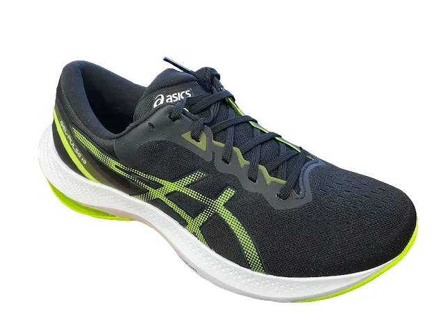 Asics Scarpa da corsa da uomo ammortizzata Gel Pulse 13 1011B175 004 nero verde Shock Dissipation