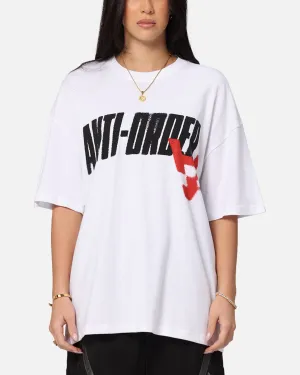 The Anti Order Anti Stacked Drop Shoulder T-Shirt White Urban Smart Fashionable Piece