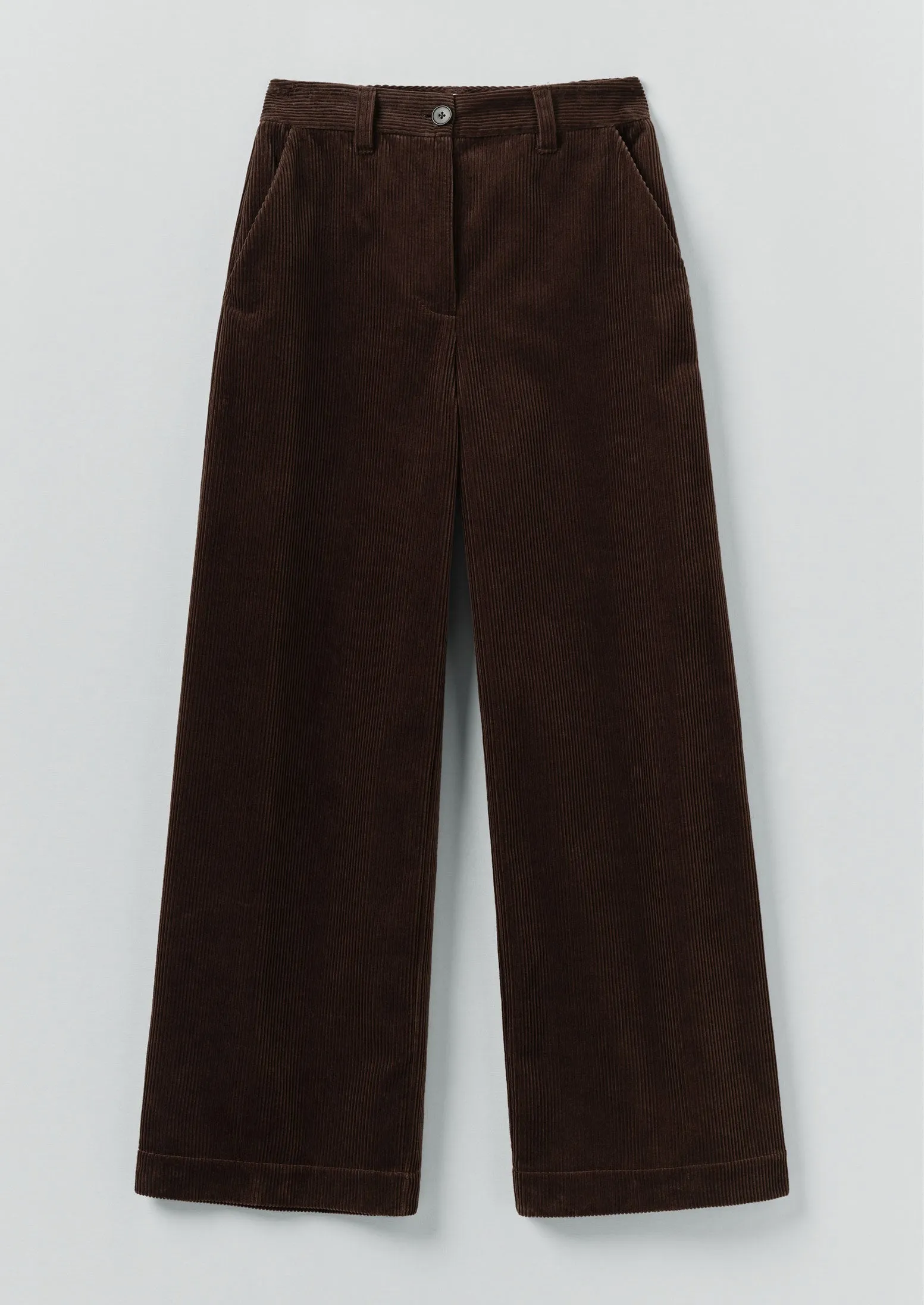 Wide Leg Organic Cord Pants | Java Tough Style Simple Comfort