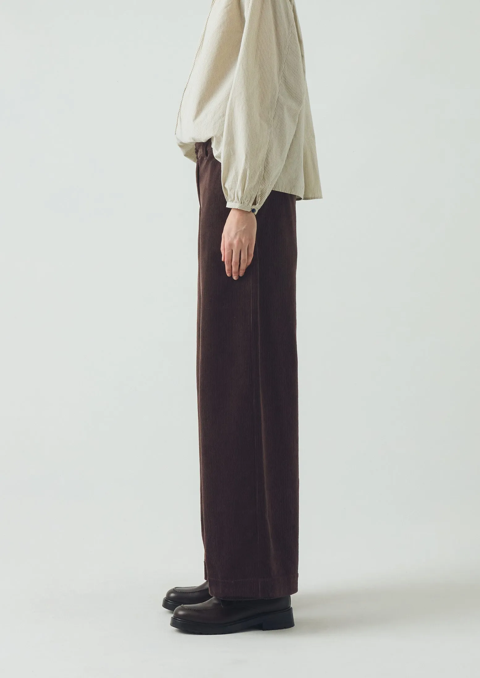 Wide Leg Organic Cord Pants | Java SeamlessPocketDesign All-Purpose Wear