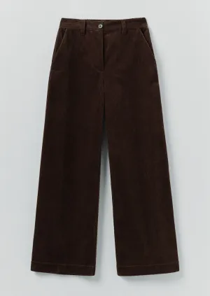 Wide Leg Organic Cord Pants | Java Tough Style Simple Comfort