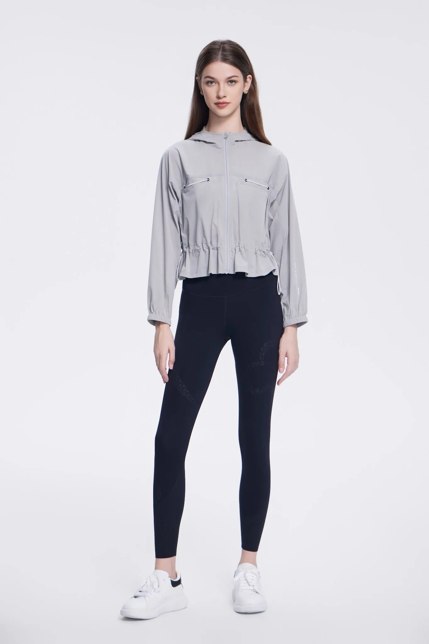 Aria Short Hooded Casual Jackets AbrasionResistant Edging