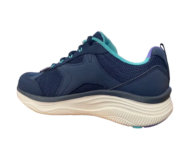 Skechers scarpa da passeggio da donna D'Lux Fitness Perfect Timing Relaxed Fit 149836/NVMT blu uneven - terrain shoes