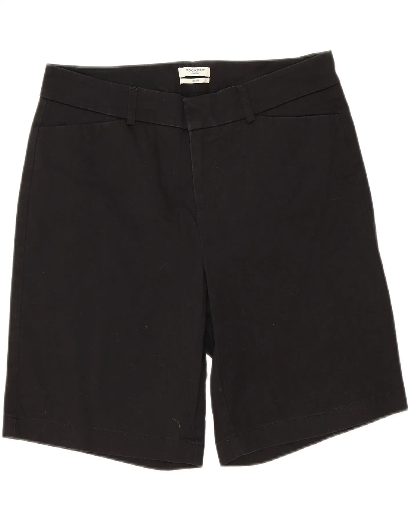 Core Fit DOCKERS Womens Casual Shorts US 10 Large W32  Black Cotton