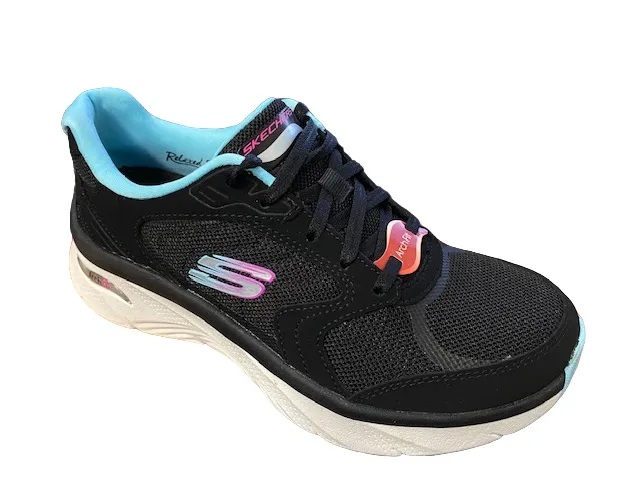 Skechers scarpa da donna per il tempo libero Arch Fit D'Lux 149686/BKBL black-blue joggers' requirement