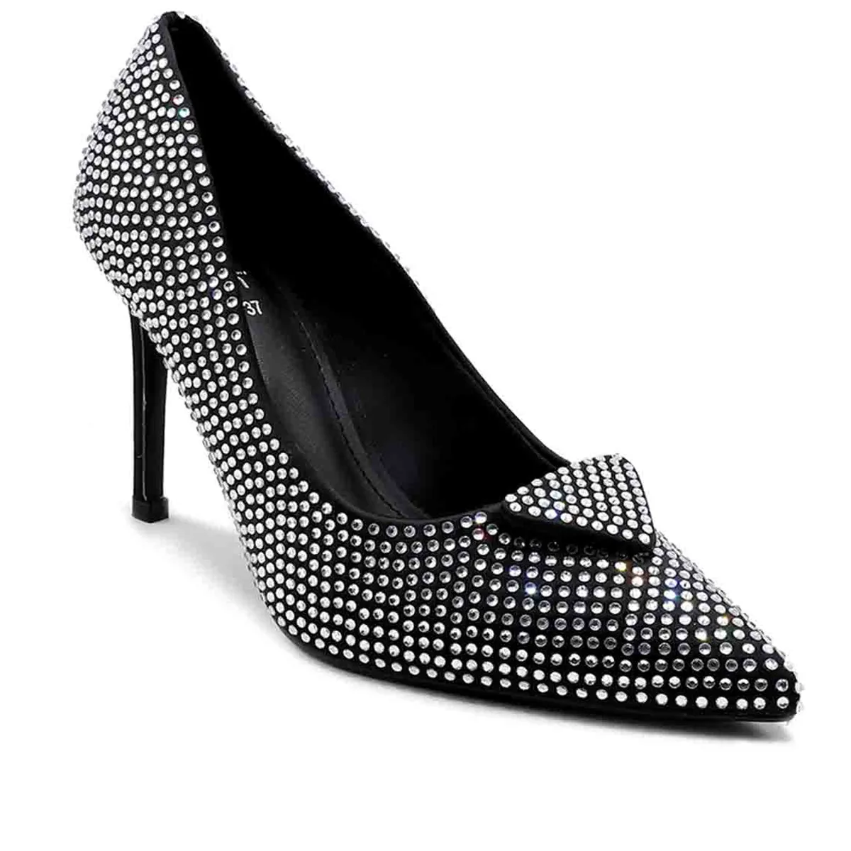 Black Ladies Court Shoes L00870017 Suede