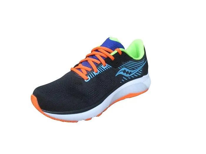 agility equipment running in a playground shoes Saucony scarpa da corsa da uomo Guide 14 S20654 25 nero verde