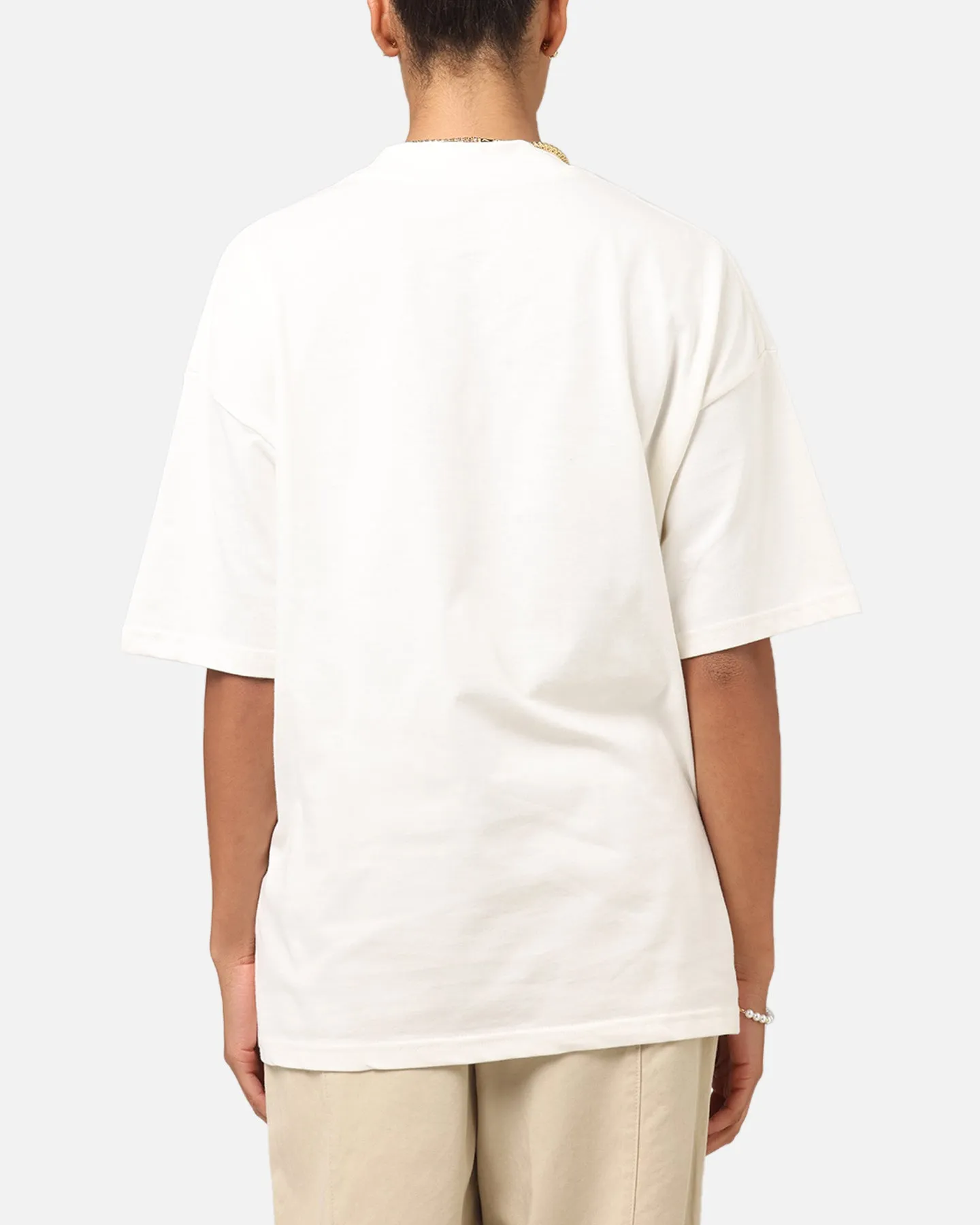 Carre Rosebud Mock Neck T-Shirt Off White Comfortable Stretch Cozy And Warm