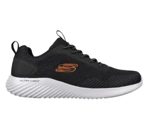 Skechers scarpa fitness da uomo con laccio elastico Bounder Intread 232377/BLK nero traction patterns Tested performance