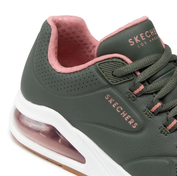 Durable outsole traction Skechers sneakers da donna Uno 2-2nd Best 155542/OLV verde oliva