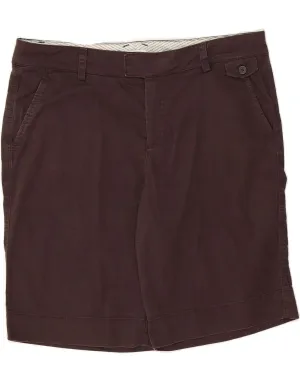 DOCKERS Womens Curvy Mid Rise Chino Shorts US 14 XL W36  Brown Cotton FlexibleMobility Sweat Resistant Fabric
