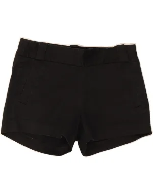 J. CREW Womens Chino Shorts US 0 XS W28 Black Cotton Anti Static Treatment
