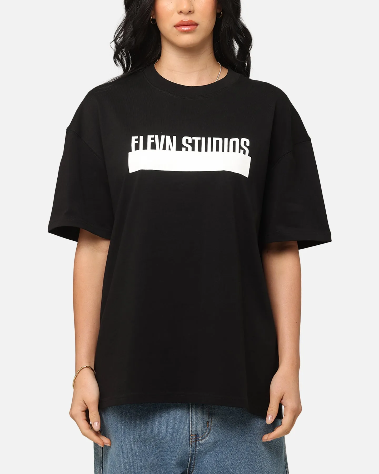 Elevn Clothing Co Blocked Out T-Shirt Black Trendy Comfort