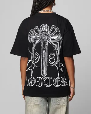 Loiter Chrome Spider T-Shirt Black contrast