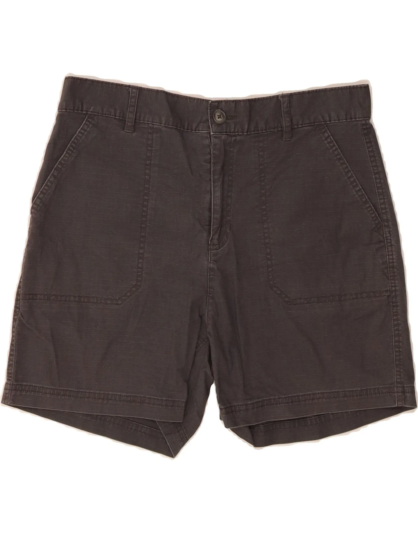 EDDIE BAUER Womens Chino Shorts US 8 Medium W30 Grey Cotton Bright Colors rooftop party look