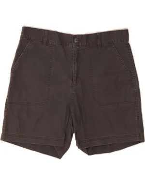 EDDIE BAUER Womens Chino Shorts US 8 Medium W30 Grey Cotton Bright Colors rooftop party look