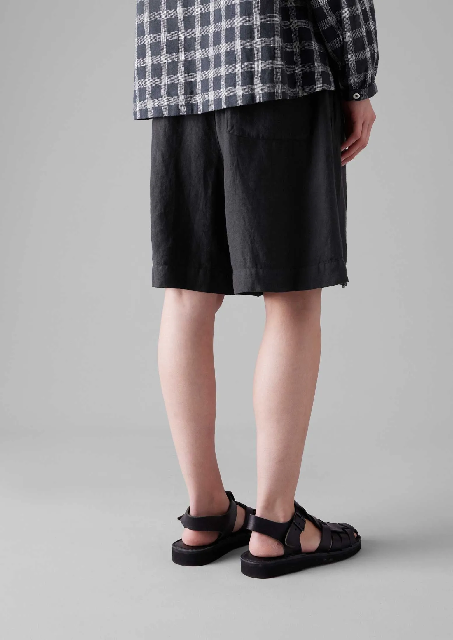 Garment Dyed Drawstring Shorts | Black Pepper Street Comfort