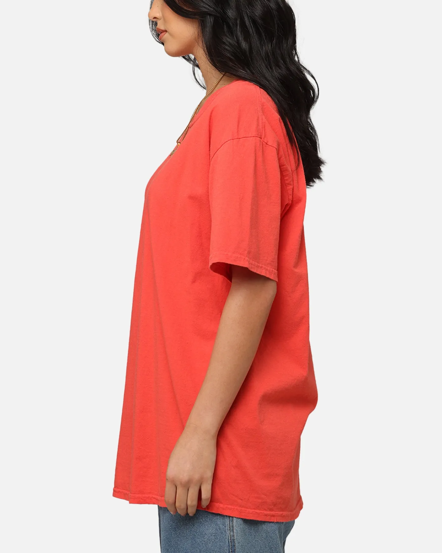 Culture Kings Basic T-Shirt Red Practical Design Seasonal Fashion