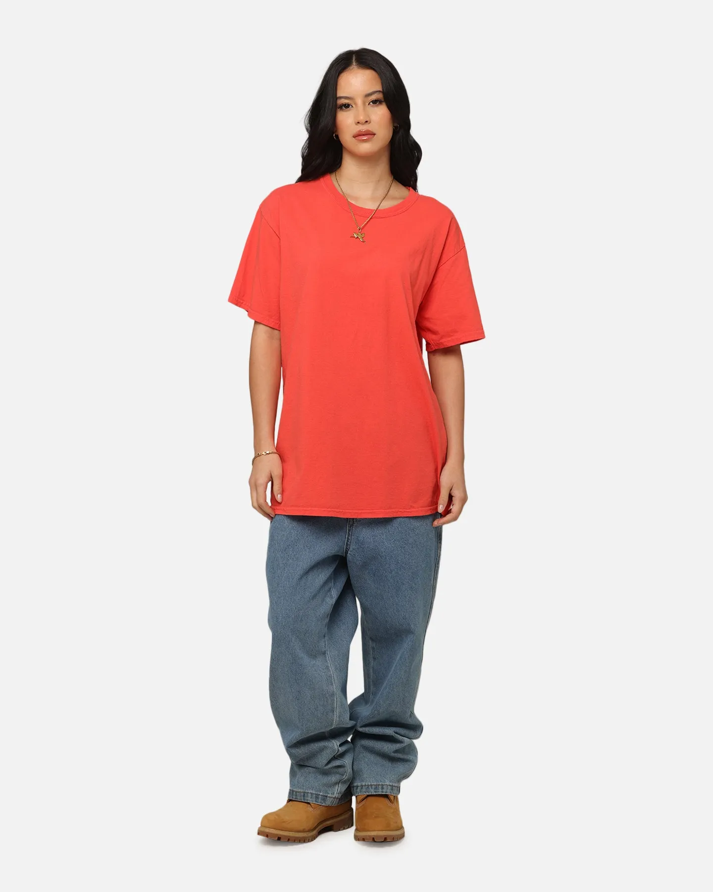 Culture Kings Basic T-Shirt Red Stretch Fabric Technology