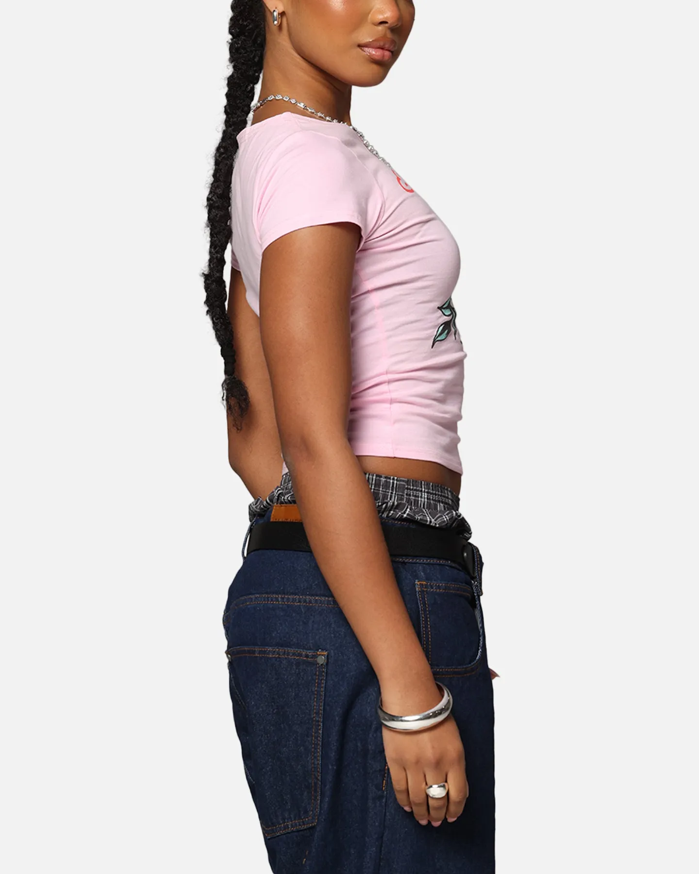 DurableStitching Relaxed Wear Ed Hardy Women's Lucky Baby T-Shirt Pink