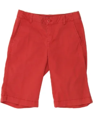 EDDIE BAUER Womens Chino Shorts US 6 Medium W30  Red Cotton Light Fit Wear Sport Ready Fit