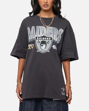 Mitchell & Ness Las Vegas Raiders Arch T-Shirt Faded Black Chilly Day Essentials