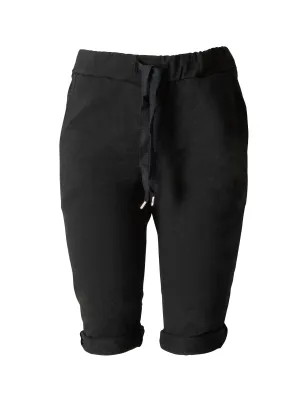 Light Weight City Shorts Uta Capri Shorts - Black