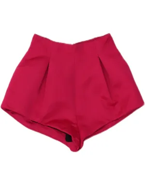 ZARA Womens High Waist Pegged Casual Shorts XS W24  Pink Polyester Limited Edition hang dry
