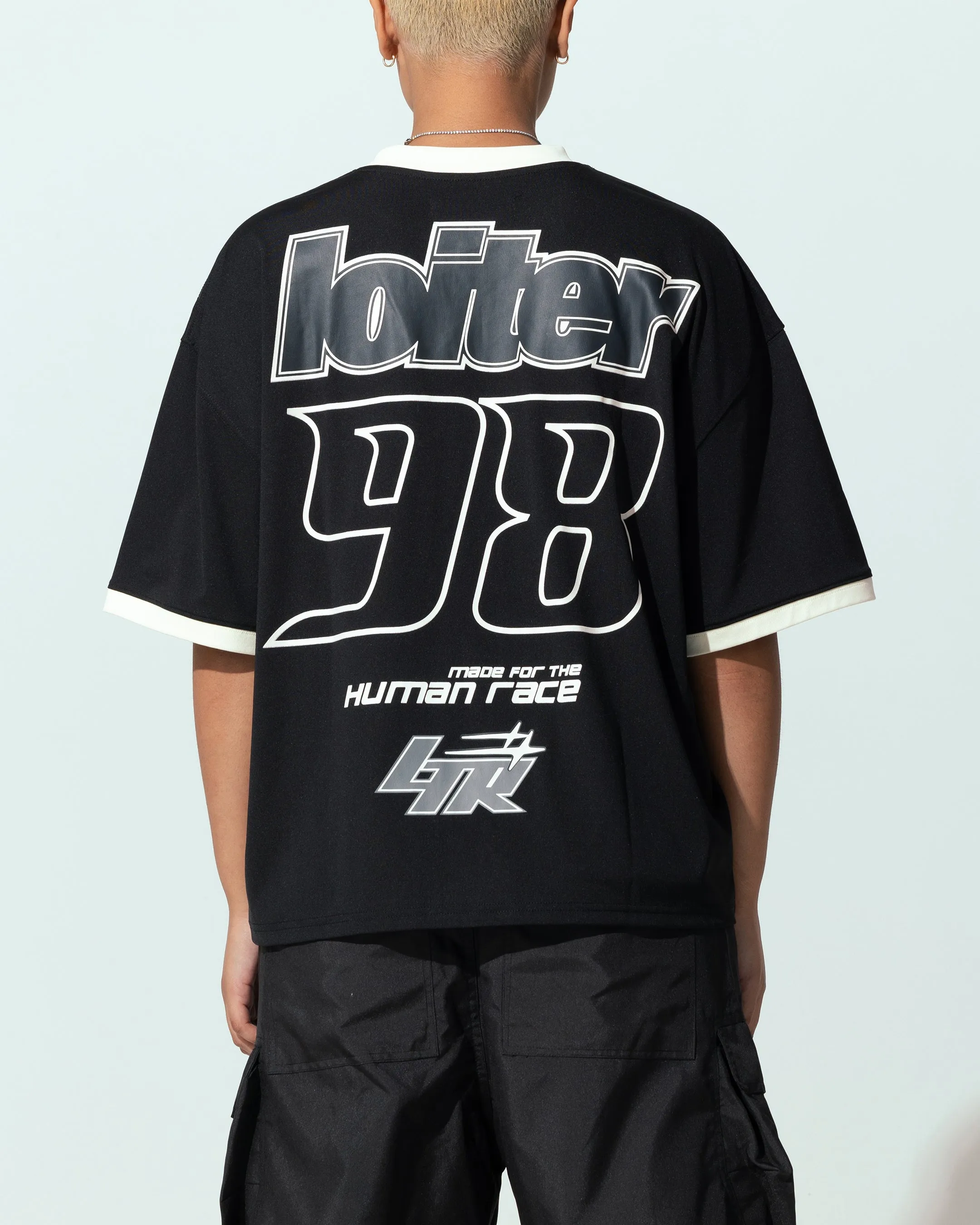 Streetwear Style Cool Comfort Loiter Tournament Jersey Black