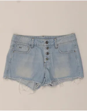 Belt loops Multi Directional Flex Zones G-STAR Womens Denim Shorts W25 XS Blue Cotton