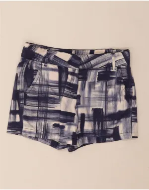 PAUL & SHARK Womens Abstract Pattern Shorts IT 42 Medium W30  Navy Blue regular size Eco Friendly Dye Process