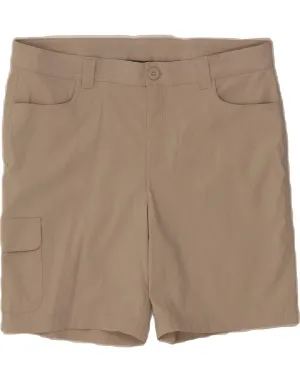 EDDIE BAUER Womens Cargo Shorts US 12 Large W34 Beige Nylon hat Light Motion