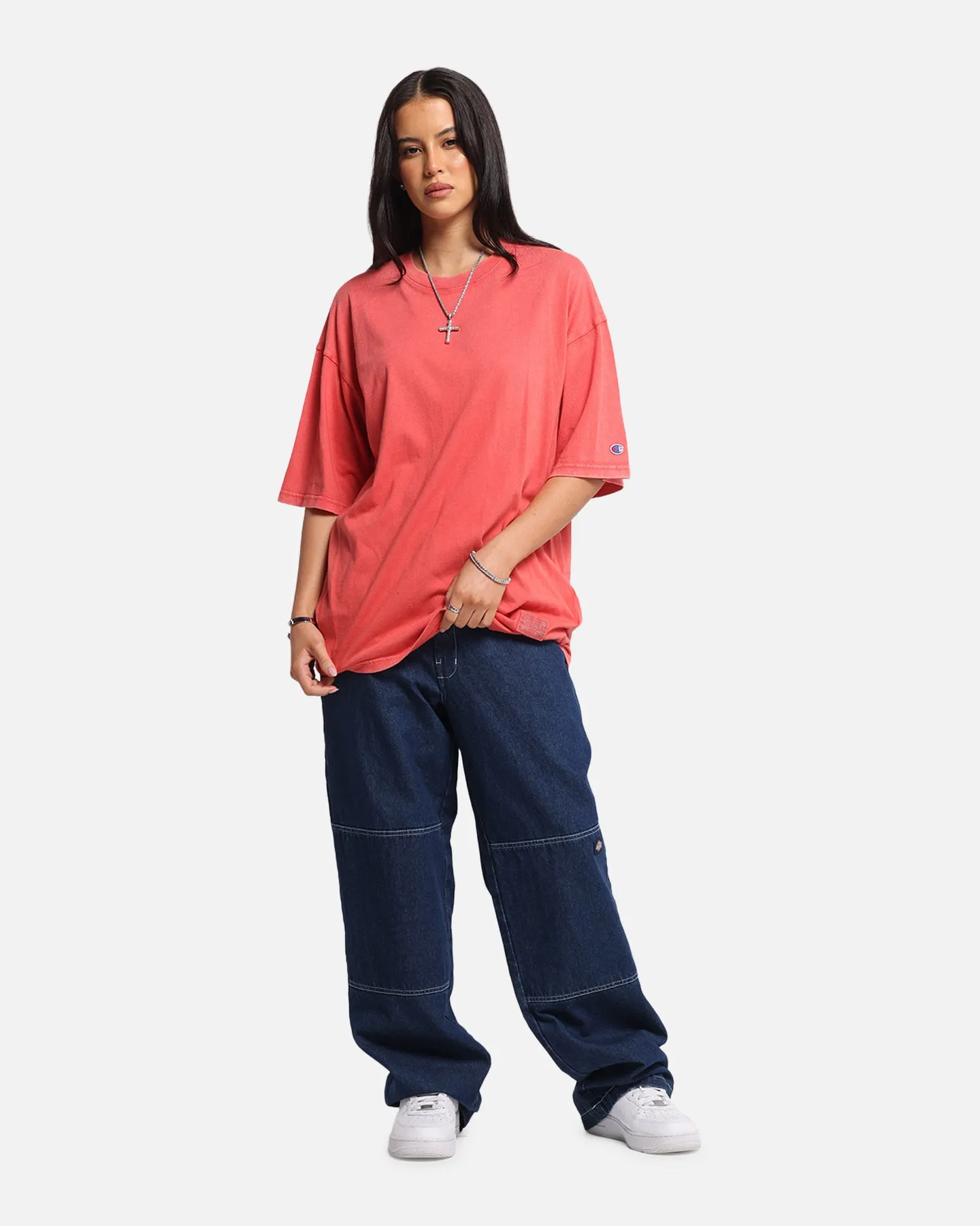 Round neck simplicity Champion Jersey TC Riggins T-Shirt Red