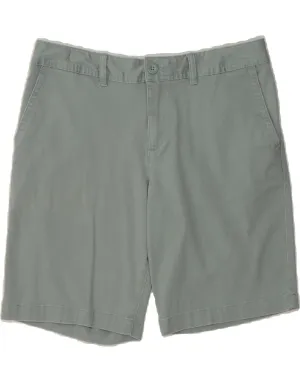 EDDIE BAUER Womens Slightly Curvy Chino Shorts US 12 Large W34 Blue Cotton One-of-a-kind Tagless label