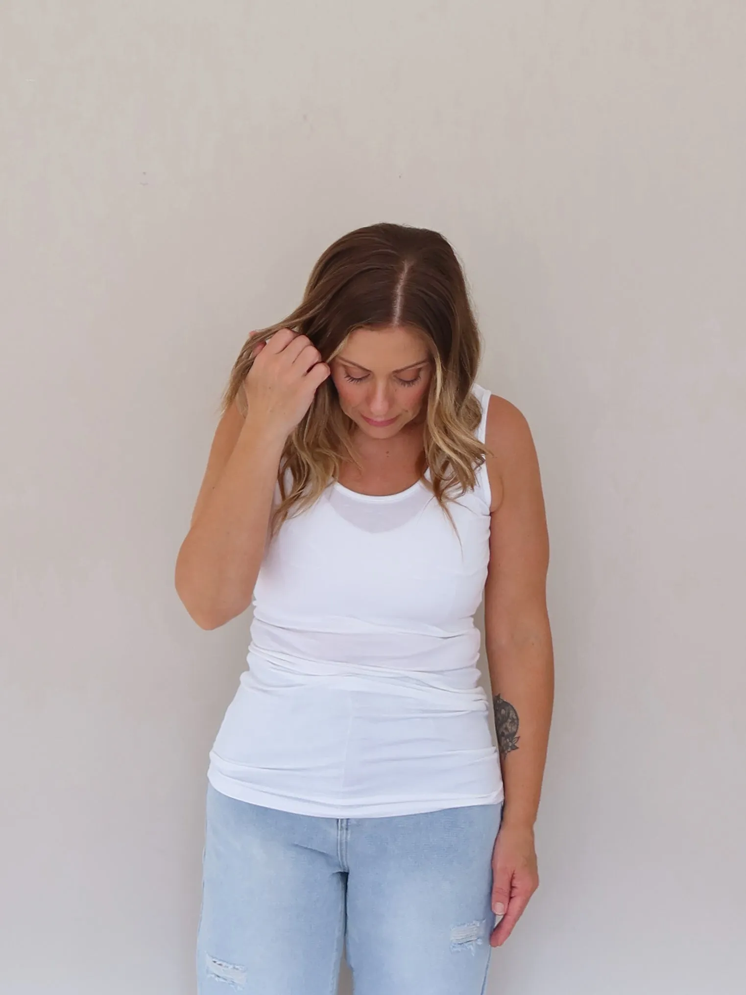 Double Layer Safety - first Logan Singlet - White