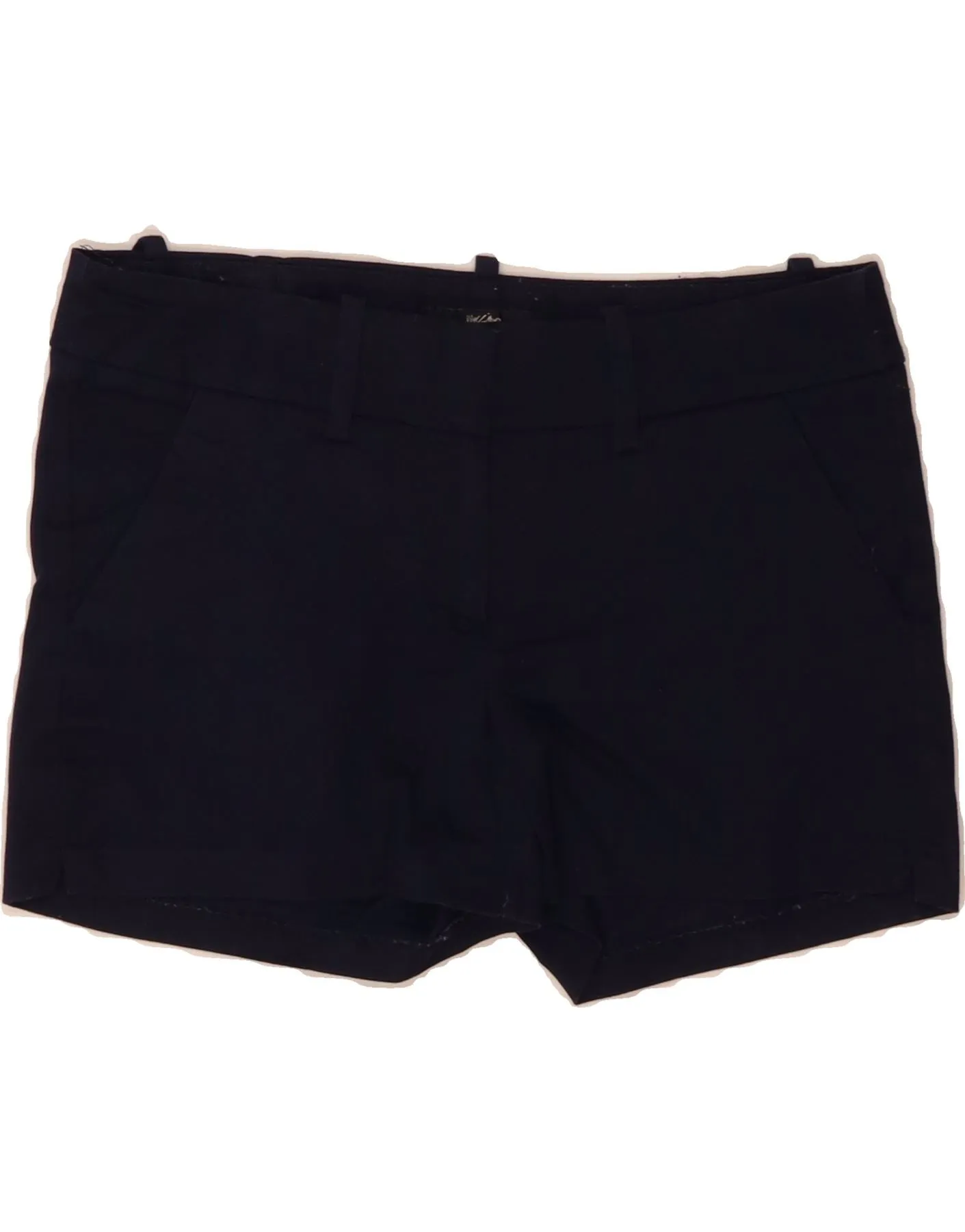 MOSSIMO Womens Chino Shorts US 2 XS W30 Navy Blue Cotton housewarming gift Office Attire