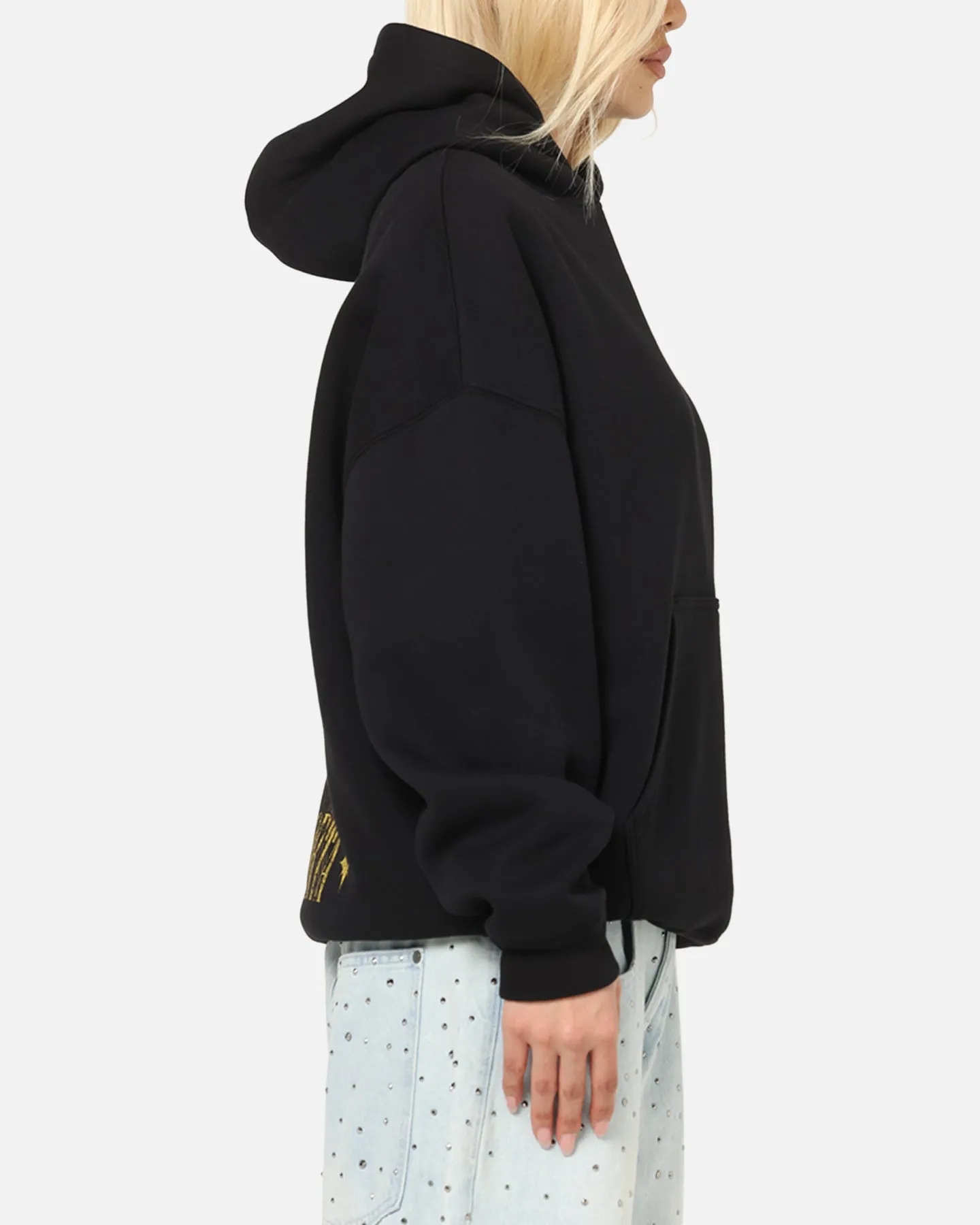 Camping Trip Saint Morta Realm Of Return Boxy Hoodie Black