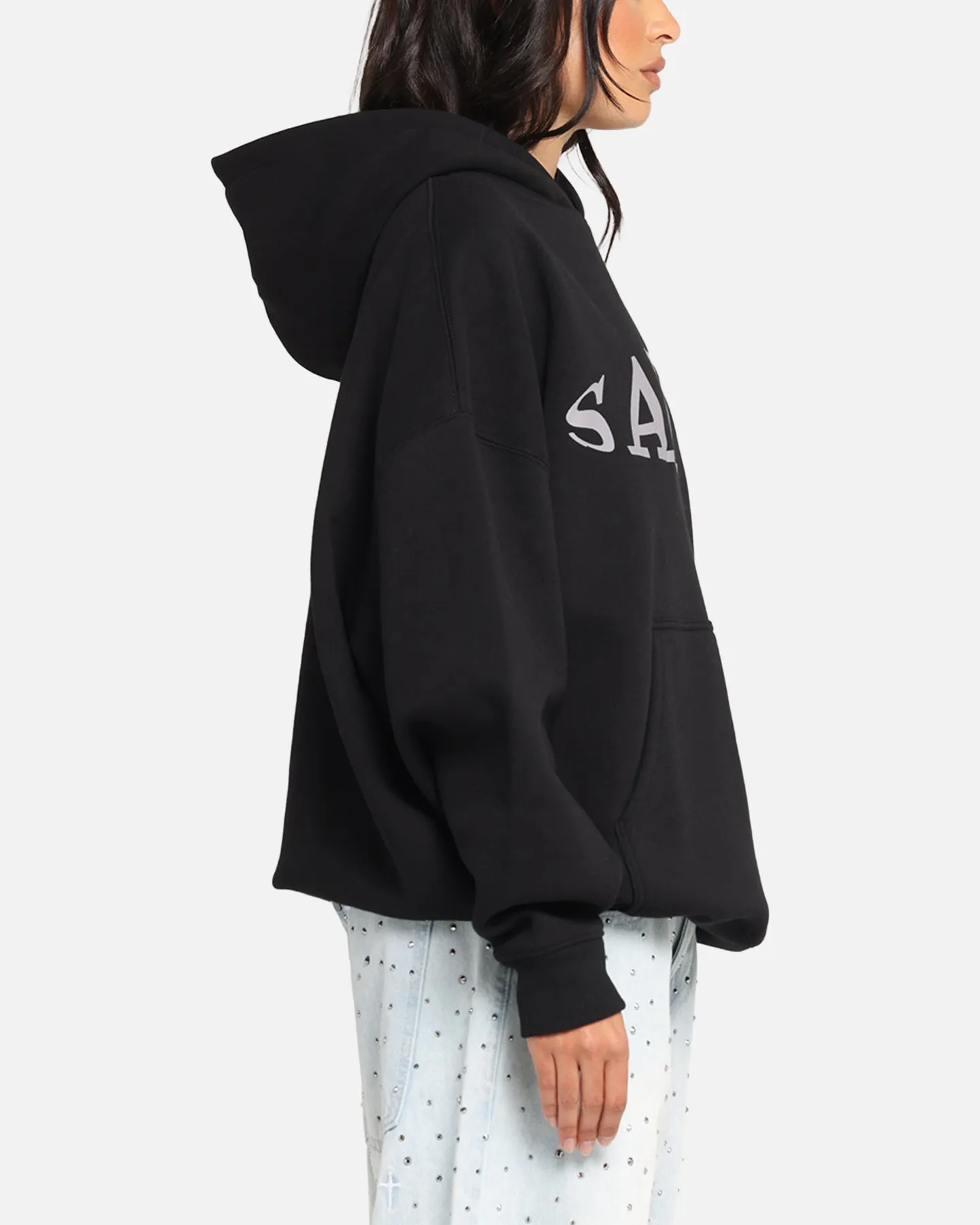 Saint Morta Vision Boxy Hoodie Black Photography Ready