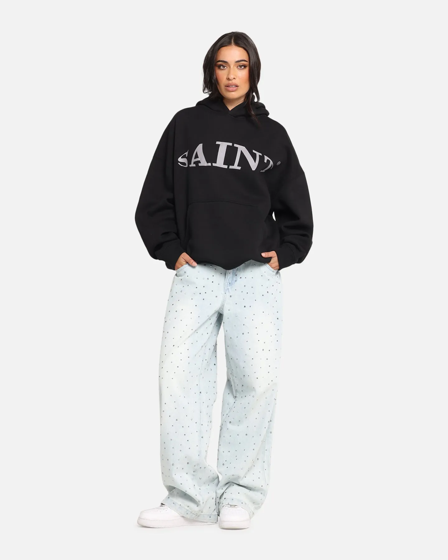 Fur like Saint Morta Vision Boxy Hoodie Black