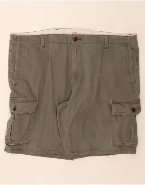 TaglessLabeling Relaxed Waistband DOCKERS Womens Cargo Shorts W42 2XL Khaki Cotton