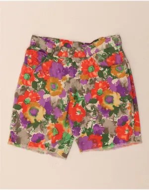 martial arts gear Adaptive design VINTAGE Womens Casual Shorts IT 50 XL W32  Multicoloured Floral Cotton