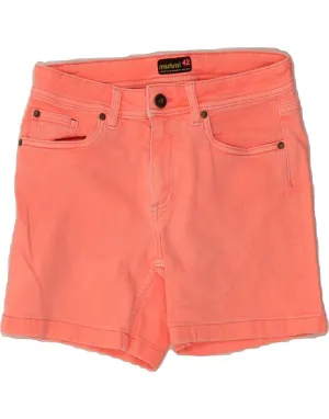 MISTRAL Womens Denim Shorts IT 42 Medium W28  Pink Cotton easy-care item Seamless Waistband