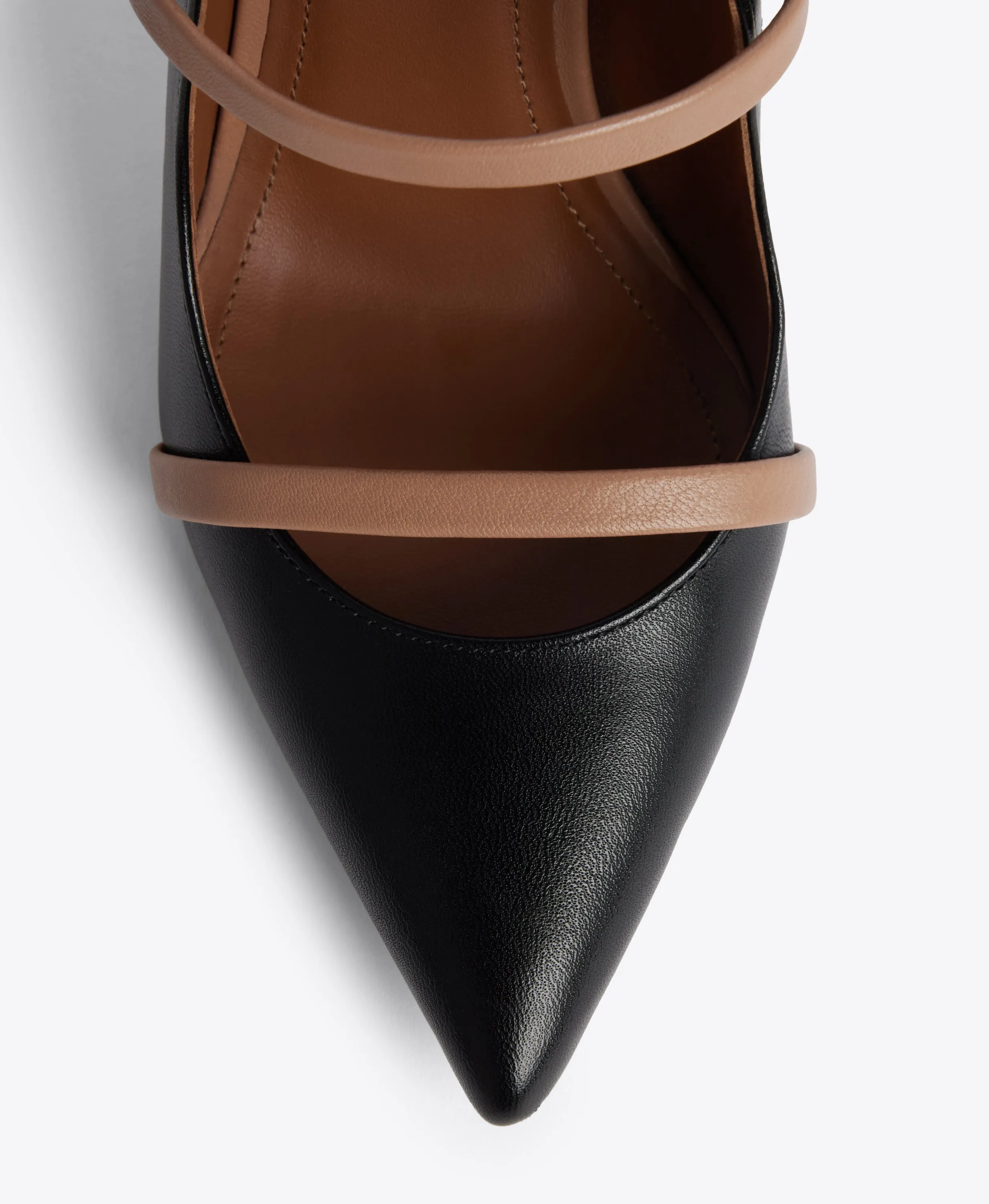Maureen 100 Black & Blush Leather Mules Anti Odor Statement style