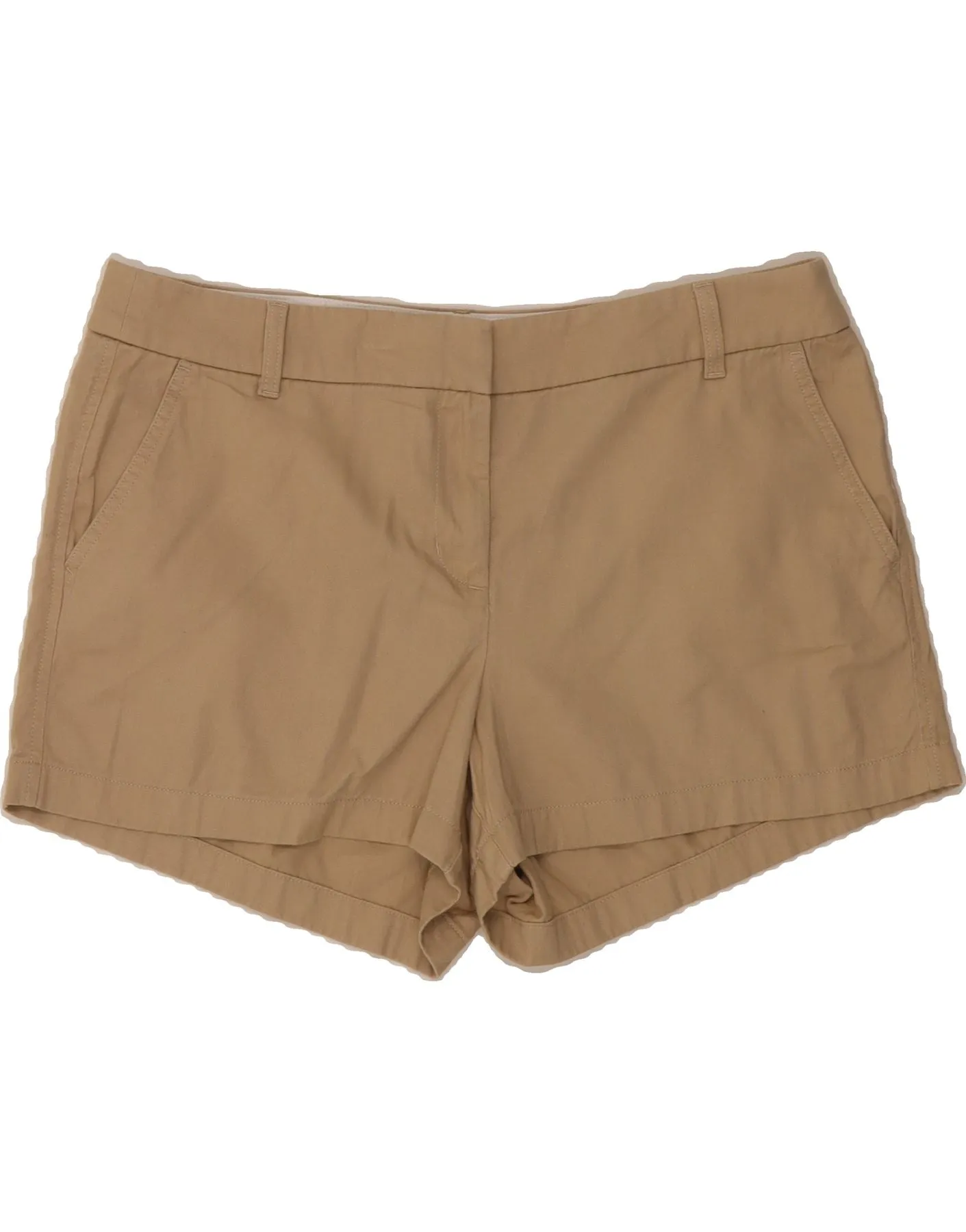 Gusseted Crotch Design J. CREW Womens Chino Shorts US 14 XL W36  Beige Cotton