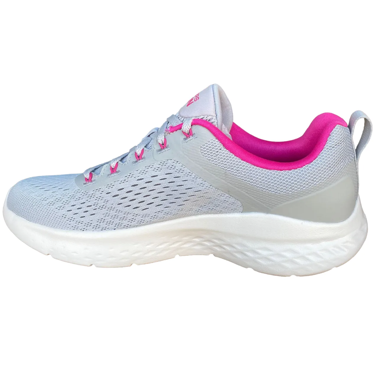 Skechers scarpa da corsa da donna Go Run Lite 129423/GYPK grigio-rosa shock-absorbing shoes Shock Dispersing Midlayer