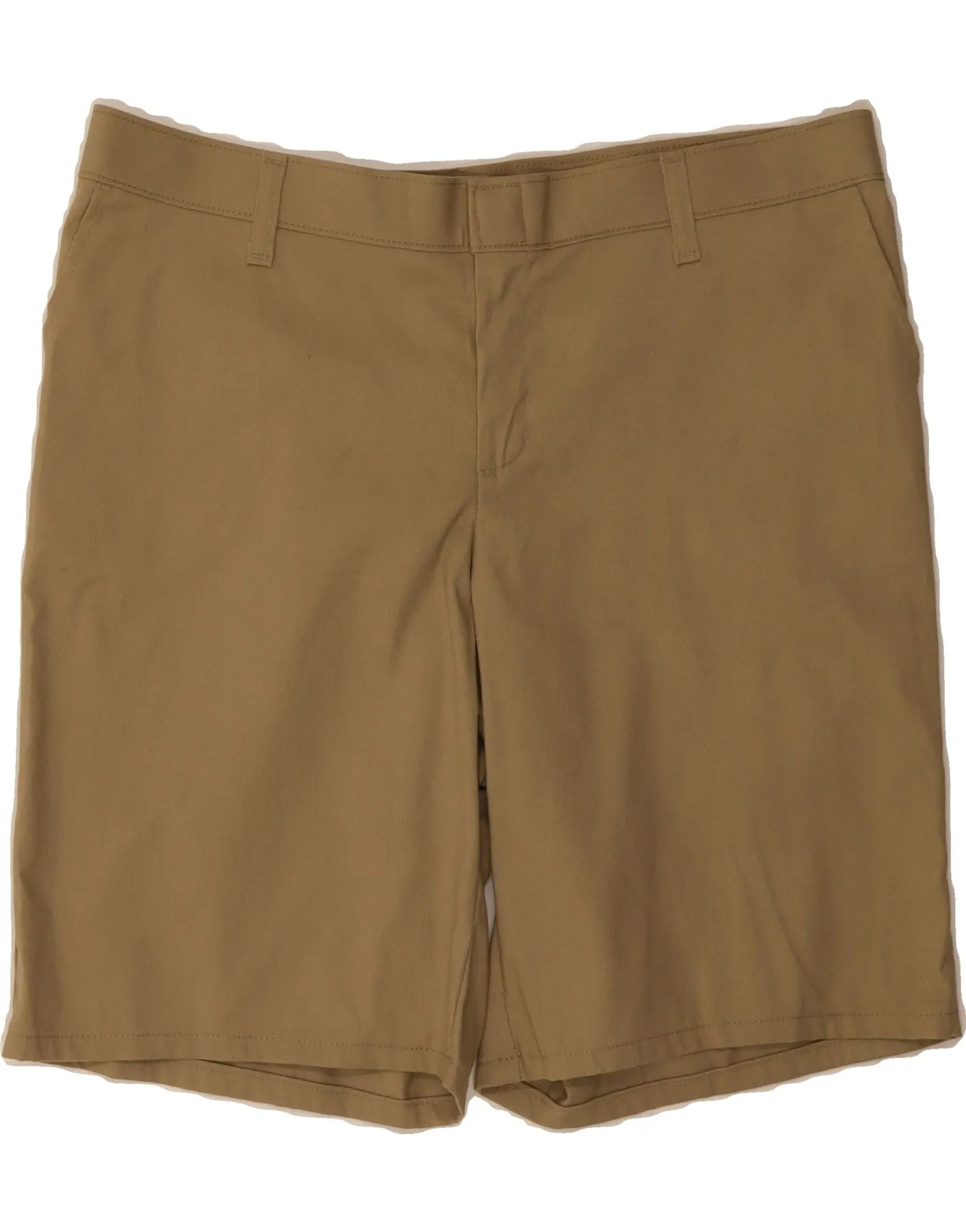 DICKIES Womens Chino Shorts US 14 XL W36 Beige Polyester Perfect Fit