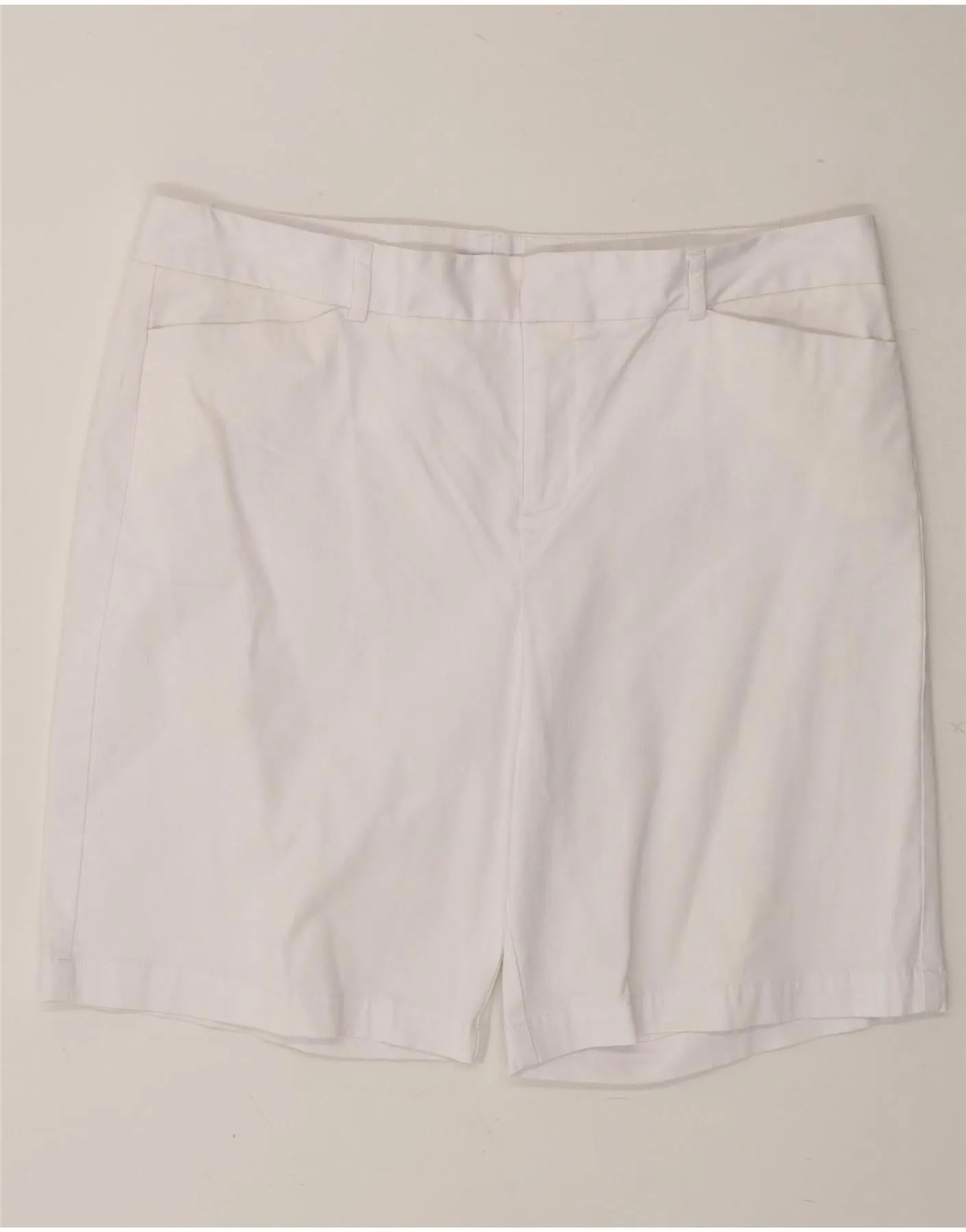 Sport Wear DOCKERS Womens Petite Chino Shorts US 16 2XL W36  White Cotton