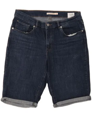 LEVI'S Womens Classic Bermuda Denim Shorts W30 Medium Blue Cotton Casual Clothing