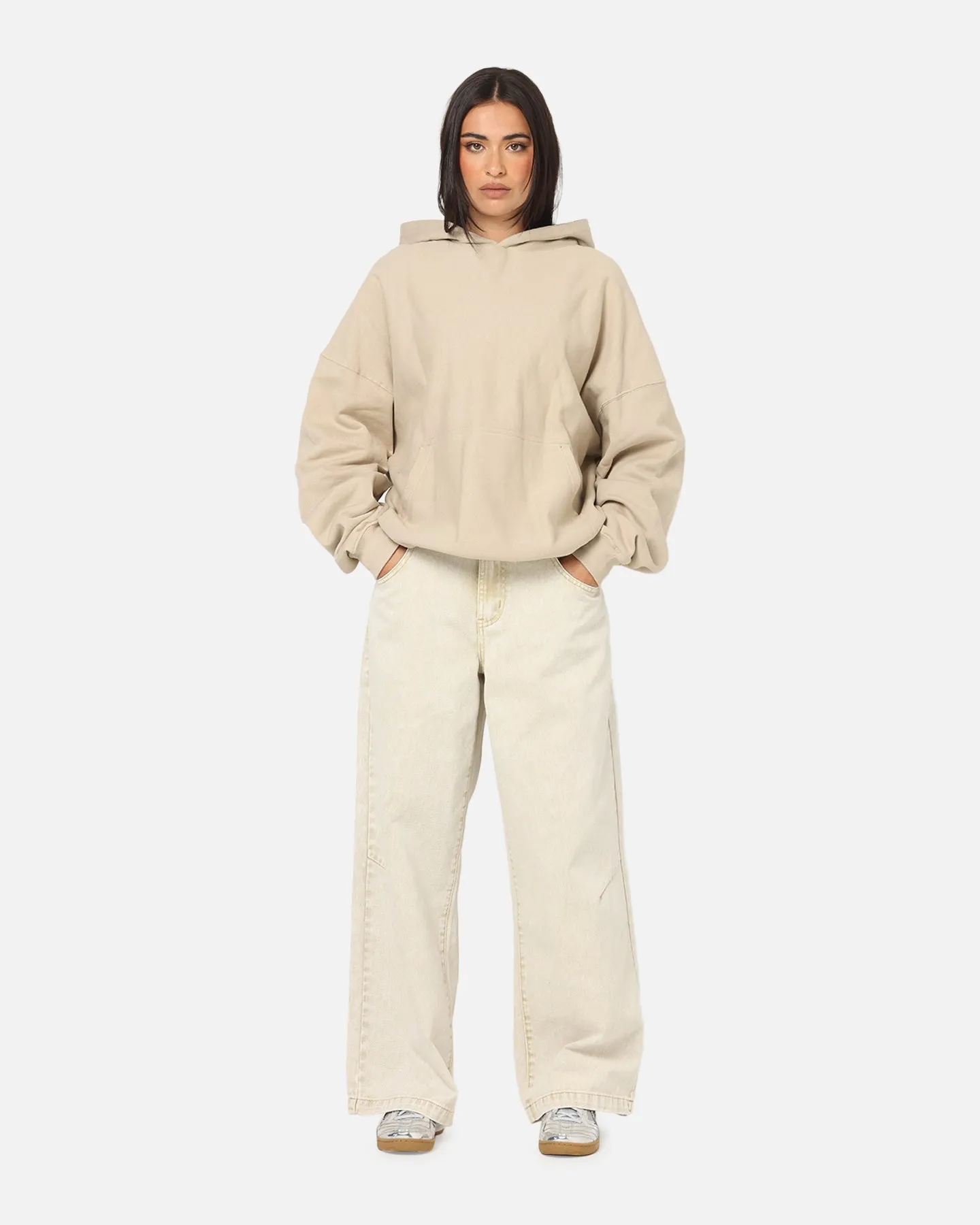 Culture Kings Oversized Hoodie Stone Holiday Outfit